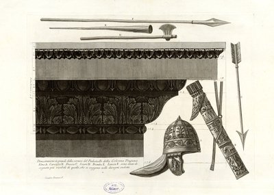 Große Demonstration des Rahmens des Sockels der Trajanssäule von Giovanni Battista Piranesi